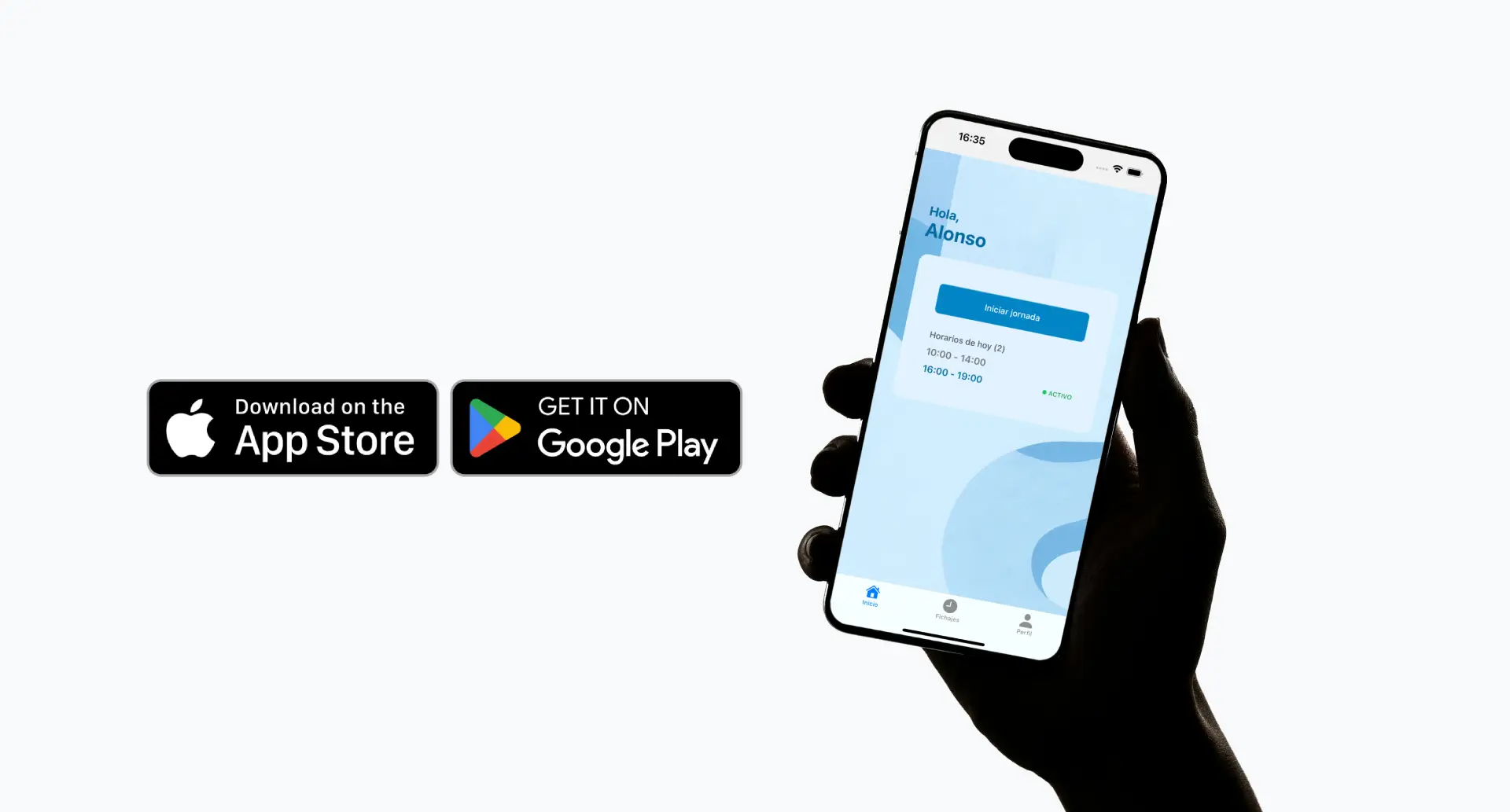 Aplicación Android e IOS para fichajes.